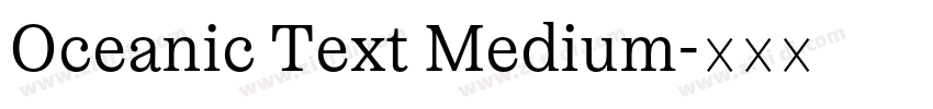 Oceanic Text Medium字体转换